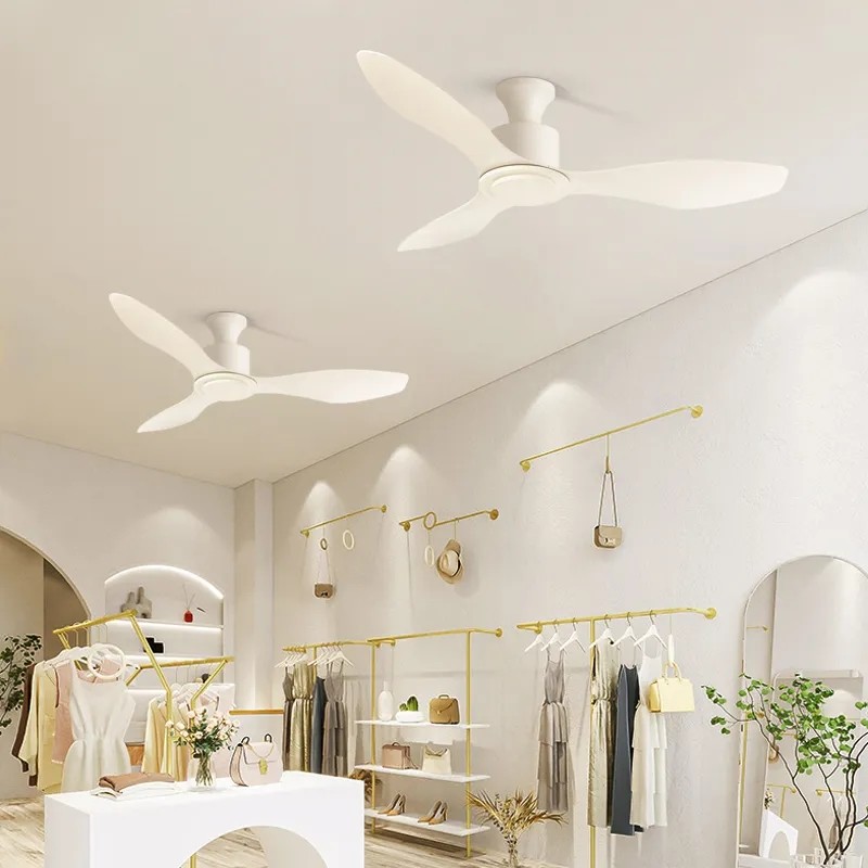 HFBH Model 630 Modern Design 48 Inch Ceiling Fan with White ABS Blade
