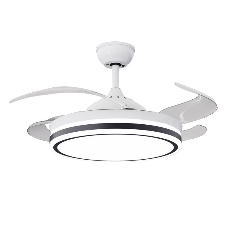 42-Inch Modern Simple LED Fan Lamp with for Bluetooth Frequency Conversion 110V-220V Wide Pressure for Living Room