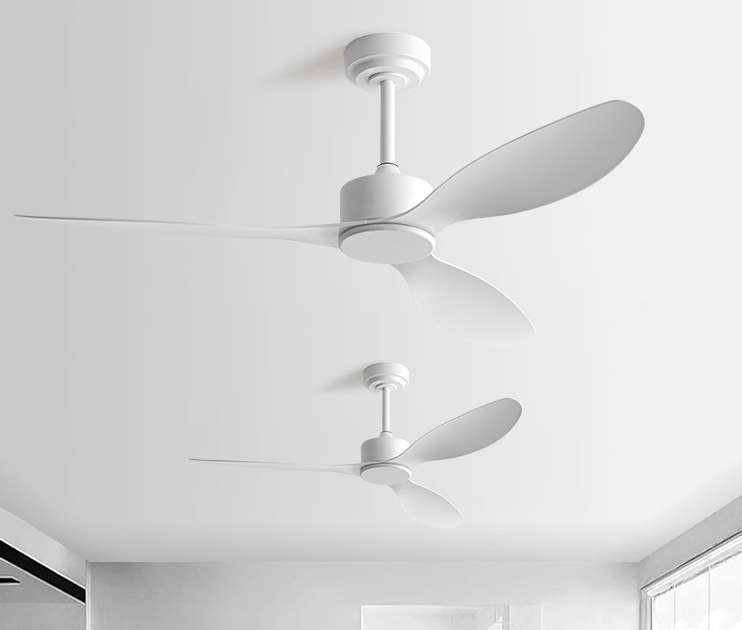 White Outdoor Ceiling Fan Plastic Blade Dc Motor Smart Waterproof Ceiling Fan with Remote Control