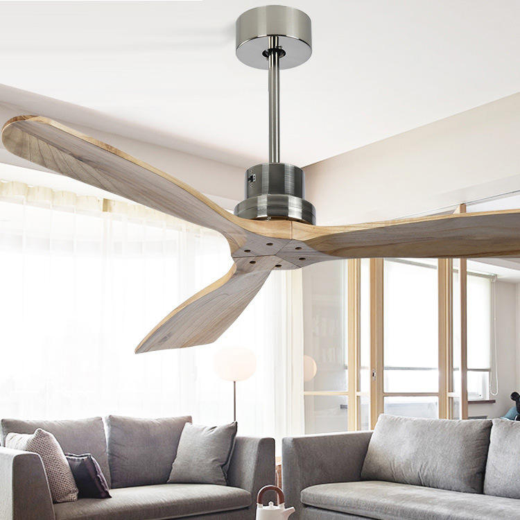 Ceiling Fan Modern Wooden Dc Motor Ceiling Fan with Remote