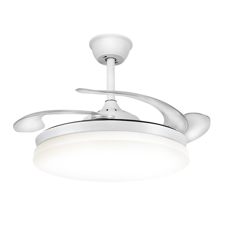 Bedroom 42 Inch Indoor Decorative Fandelier Remote Control Smart Bldc Modern Led Ceiling Fan with Light