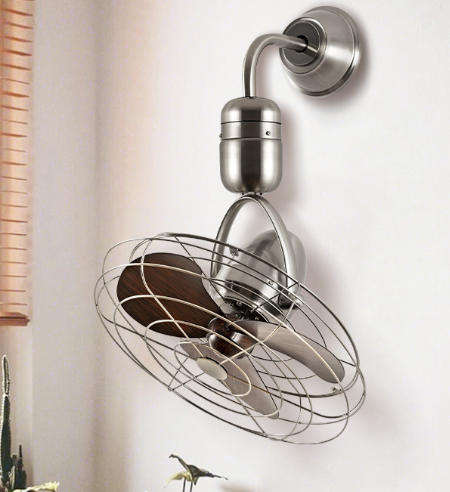 16-Inch High-Speed Wall-Mounted Ceiling Fan With Remote Control Plywood 3 Blades For Entrance Halls Living Rooms Hotels
