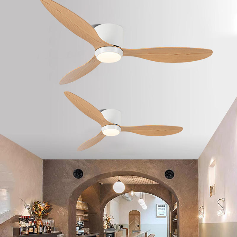 HFBH Ceiling Fan with Lightwhite 36 Inches Dc Motor Low Profile Ceiling Fan with Remote Control