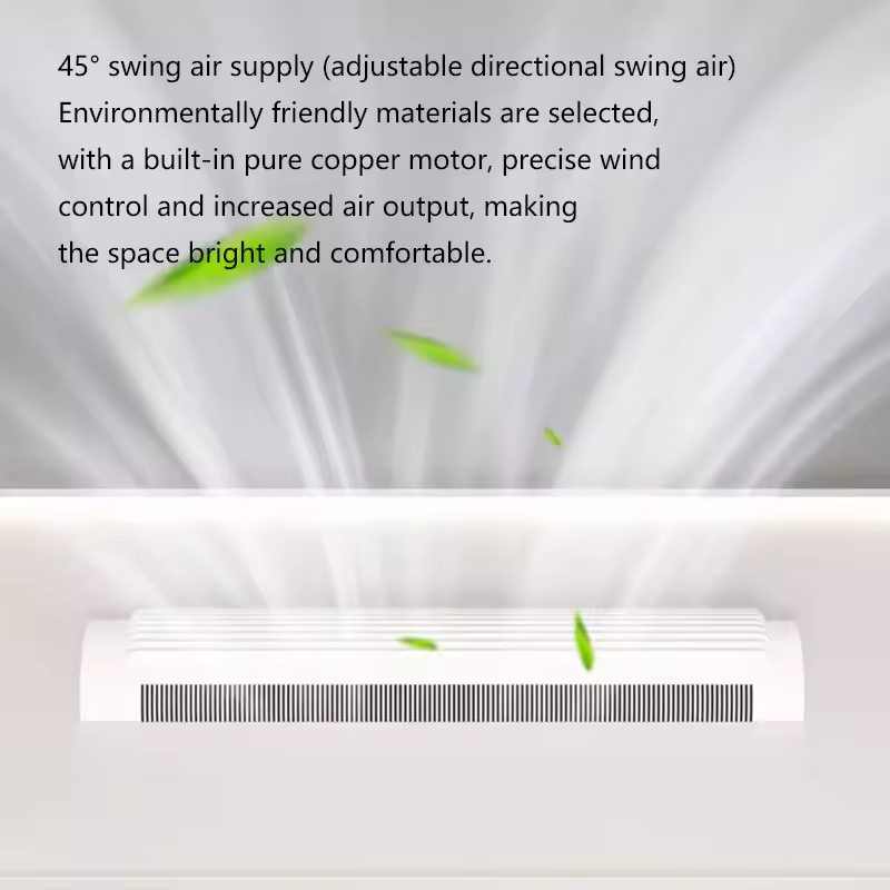 Three Color Strong Wind Anti Flicker No Blades Living Room Bedroom Dining Room Remote Control Silent Fan Light