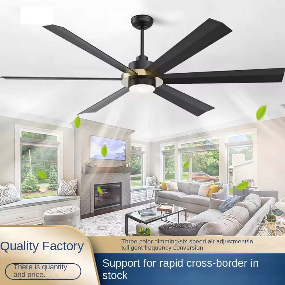 Home 72 Inch Large Modern Ceiling Fan Manufacture Remote Control Ceiling Fans Roof Fan With Led Light