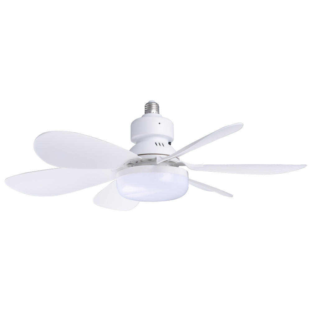Modern LED Fan Light E27 Remote Control 3 Colors Changeable Strong Wind Speed 52CM 32W AC85-265V Ceiling Fan Light for Bedroom