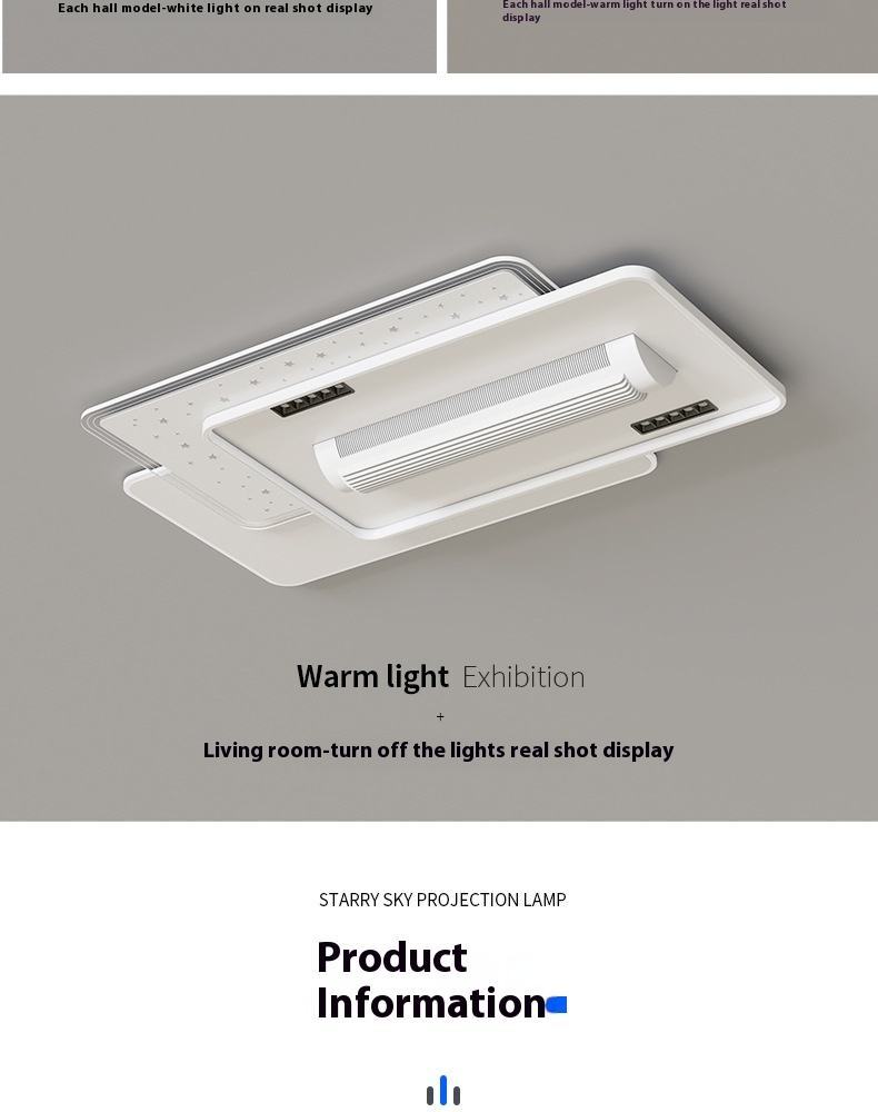 English Voice Control LED Ceiling Fan Light Living Room Leafless Bedroom Soft Wind Invisible Fan Light Mute Eye