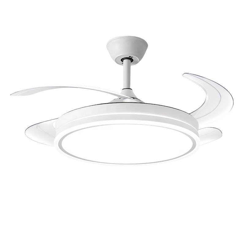 Contemporary Ceiling Light With Fan For Home Or Villa Metal Iron Copper For Ambient Lighting