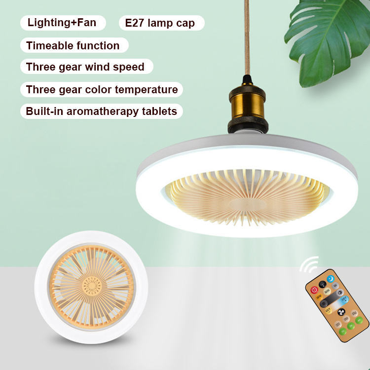 New Star Shape Lighting Ceiling Fans With Lights Remote Control Romantic Invisible Ceiling Fan With Led Lights
