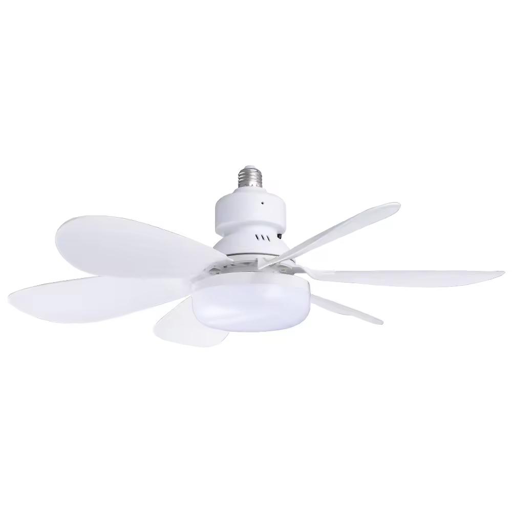 Modern LED Fan Light E27 Remote Control 3 Colors Changeable Strong Wind Speed 52CM 32W AC85-265V Ceiling Fan Light for Bedroom