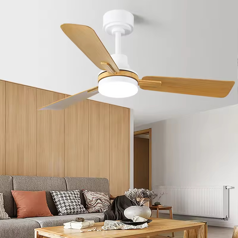Factory Direct Ceiling Fans with Lights and Remote Dimmable 3CCT Reversible BLDC Motor ABS Blades for Bedroom Living Room