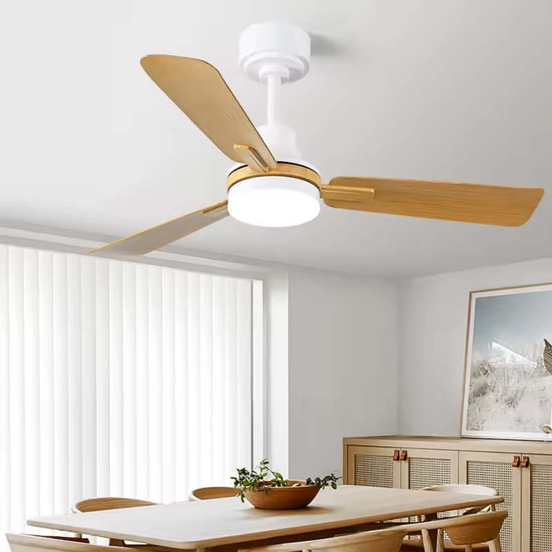 Factory Direct Ceiling Fans with Lights and Remote Dimmable 3CCT Reversible BLDC Motor ABS Blades for Bedroom Living Room