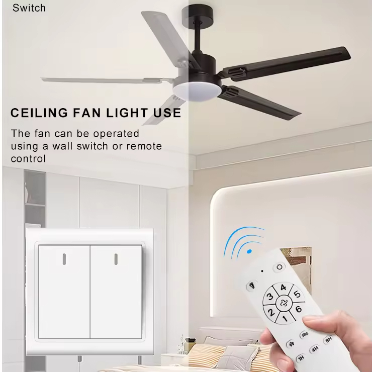 3 Colors LED Ceiling Fan Lights Cooling Fan for Effective Cooling