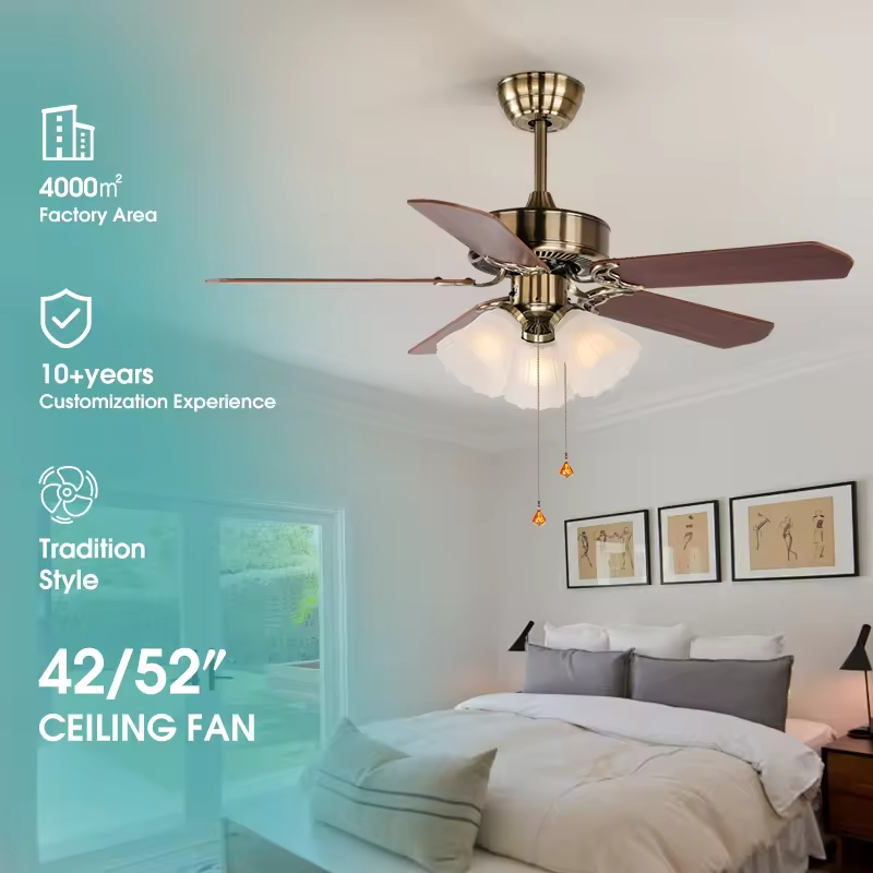 Modern Design LED Ceiling Fan Lights with DC AC Power Source and Sample Order Availability