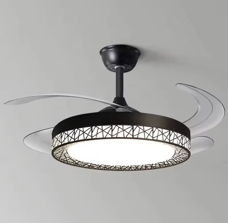 Energy-Saving Golden Recessed Ceiling Fan Lights for Easy Ceiling Installation