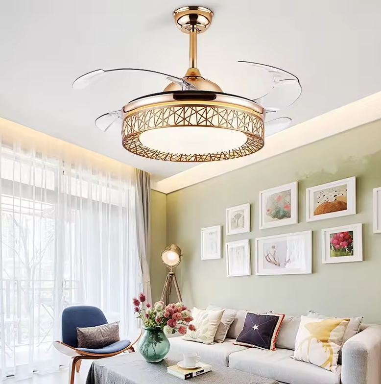 Ceiling Installation LED Ceiling Fan Lights Input Voltage 110-240V Power Source DC AC Modern Design