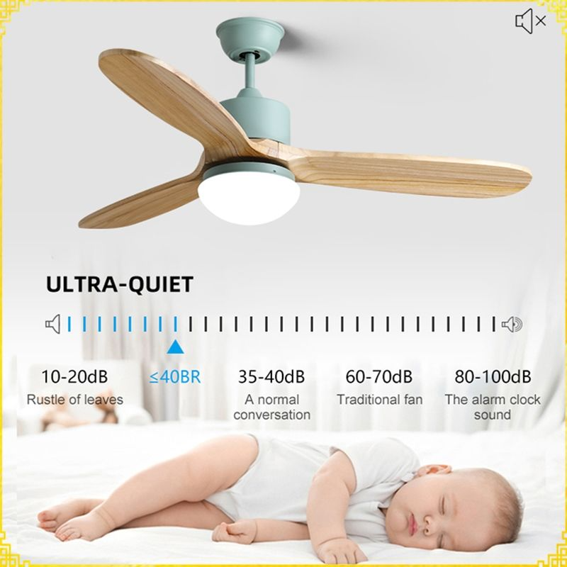 Modern Energy Saving Indoor Fan Lamp Decoration Plywood Blades Remote Control 48inch Modern Led Ceiling Fans