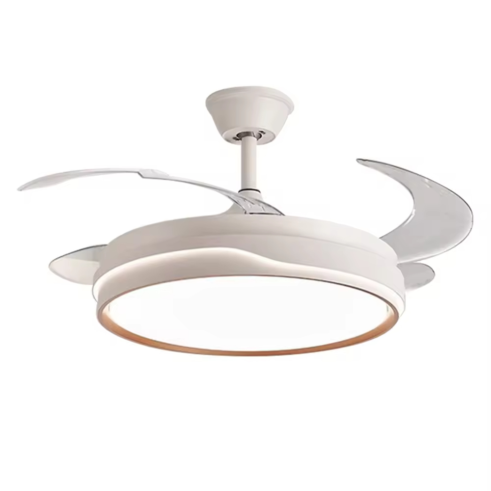 Factory wholesale  source factory  Multifunctional Iron+ABS+Acrylic Environment-friendly 18W Ceiling Fan Light