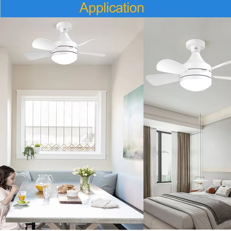 Factory wholesale  source factory   Dimmable Lamp E27 Socket LED Bulb 5 Blade Fan Light Led Bulb With Fan