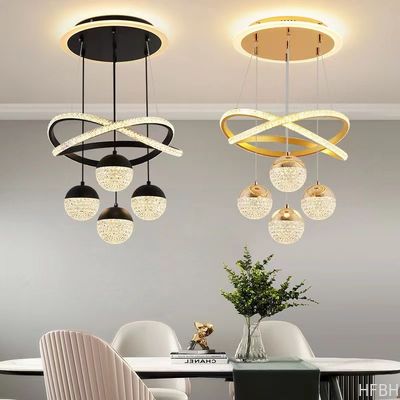 Ventilateur de plafond en cristal sur mesure, Ventilateur de plafond de lustre avec lampe suspendue