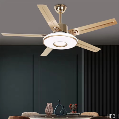 Modern LED Fan Light Luxury Living Room Restaurant Bedroom Hotel Villa Ceiling Fan With Light Remote Electric Fan With Light
