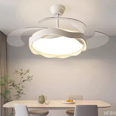 Factory wholesale  source factory  42-Inch High-End Ceiling Fan with Mute Light Simple Short ABS Blades Remote Control and DC Power Source